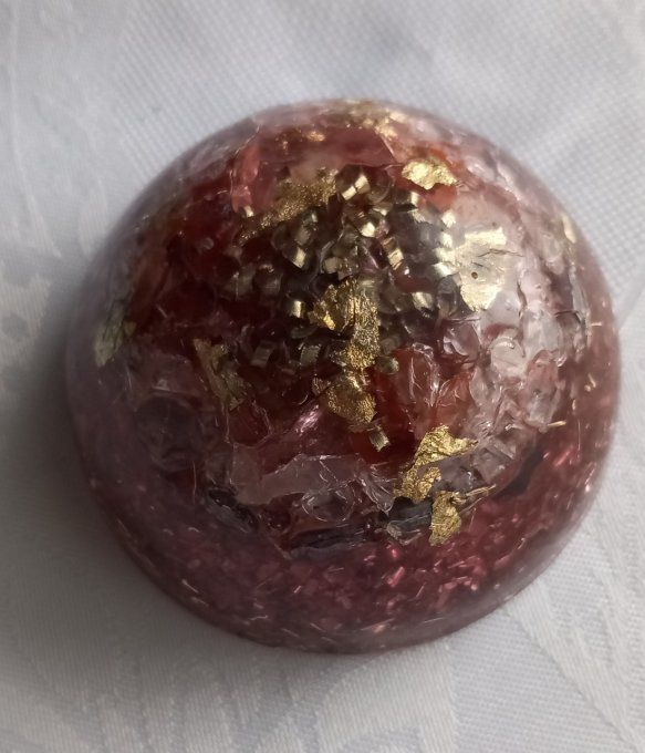 Dôme Orgonite Rouge 