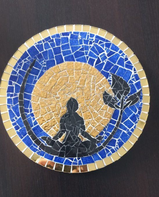 Création unique Cadre avec Bouddha 